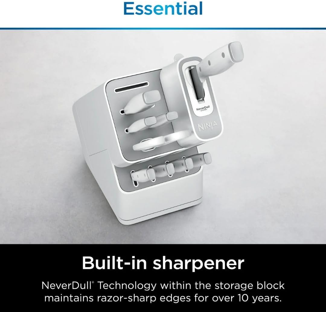 EverDull Pro™ — Always-sharp blades with zero maintenance.