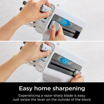 EverDull Pro™ — Always-sharp blades with zero maintenance.