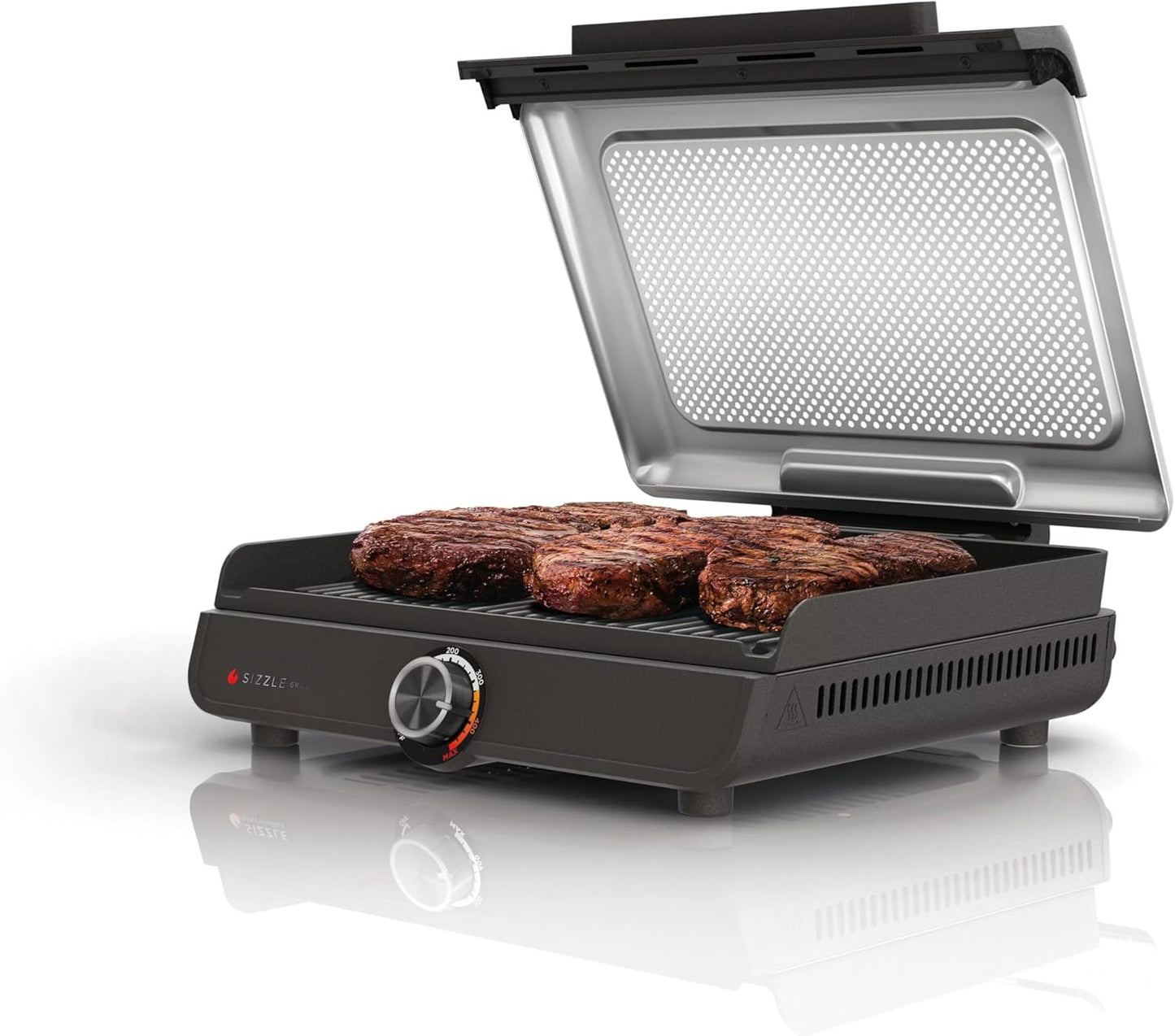 HeatWave Grill™ — Smoke-reduced indoor grilling.